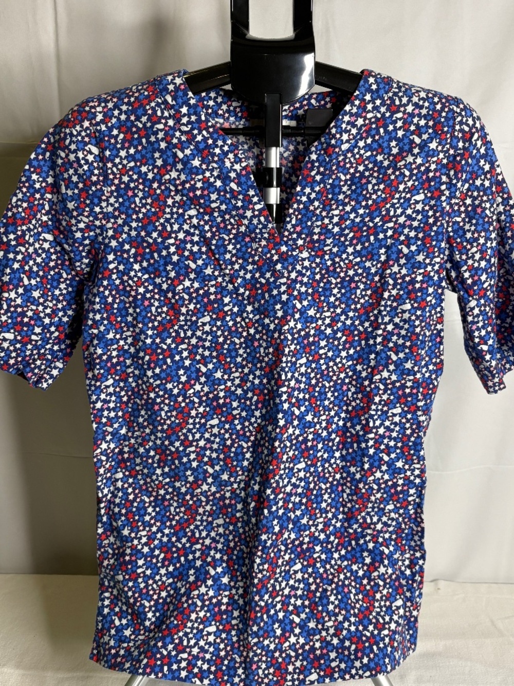 Vineyard Vines Stars & Whales Tunic Womens Large Top Red White Blue Linen USA